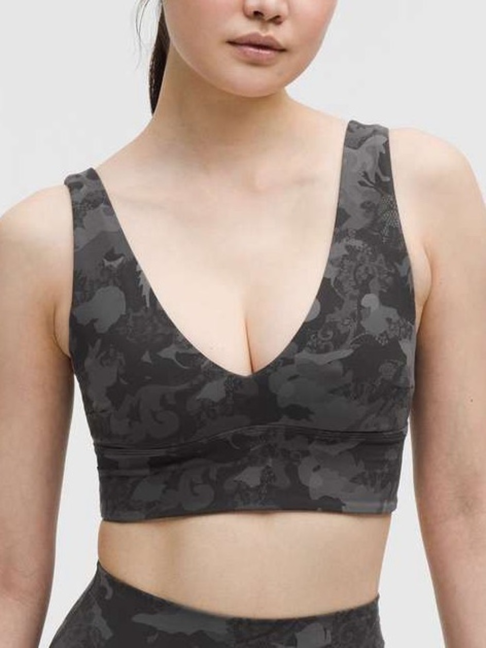 Lululemon Align V-Neck Bra Hidden Heritage Lace Size 2